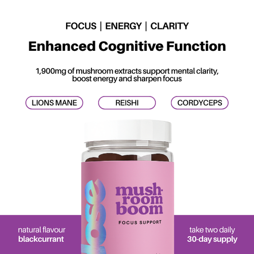 Mushroom Boom – Focus & Mental Clarity Gummies