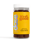 It’s All Good Ashwagandha Gummies by Dose Labs, vegan mood support supplement with vitamin B6, front view packshot on white background.