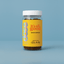 Jar of 'it's all good' Ashwagandha gummies on a blue background